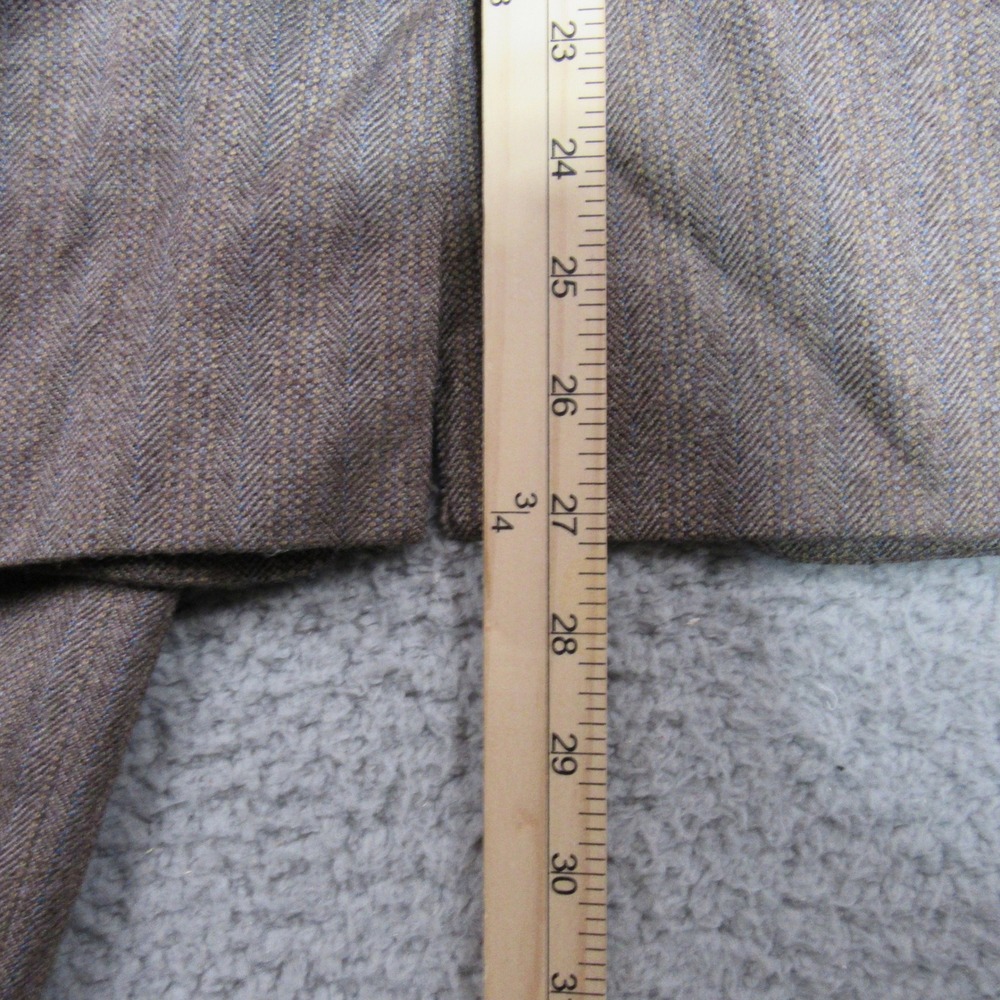 SSSSSSSSSSSSS Mens Brown Herringbone 100% Wool 2-Piece Suit Italy Size 38 26029 - Picture 12 of 15